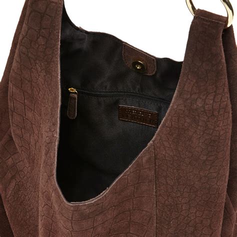 dark brown suede handbags.